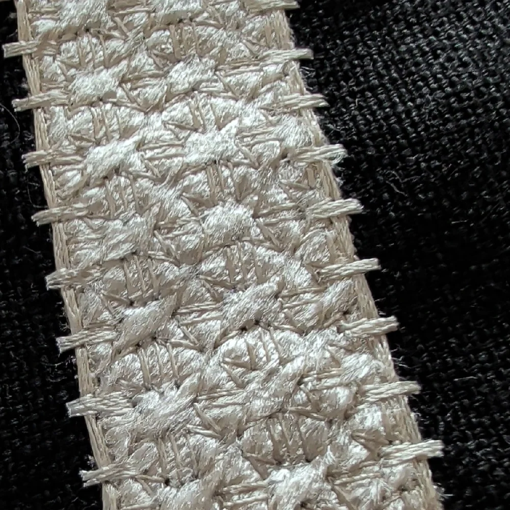 Handmade Ooak Black White Striped Zip Pouch For Toiletries Cosmetics Makeup Bag